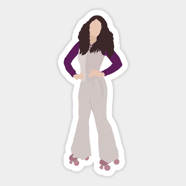 the good place disco janet illustration Sticker by WorkingOnIt